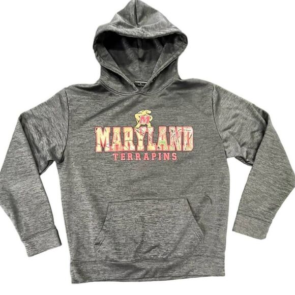 Lady's Y2K University of Maryland Pullover Sweatshirt Hoodie Sweater Sz M - Picture 1 of 5